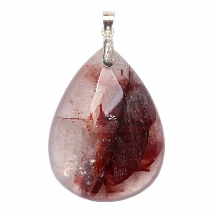 Hematoid (hematit v křišťálu) přívěsek stříbro Ag 925 č. 3 - 3