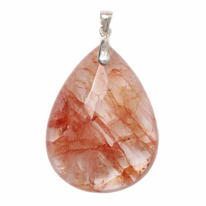 Hematoid (hematit v křišťálu) přívěsek stříbro Ag 925 č. 4 - 3