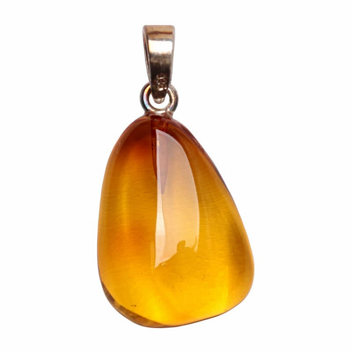 Jantar přívěsek stříbro Ag 925 č. 2 - 2 cm