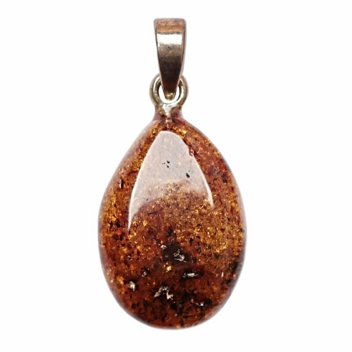 Jantar přívěsek stříbro Ag 925 č. 7 - 2 cm