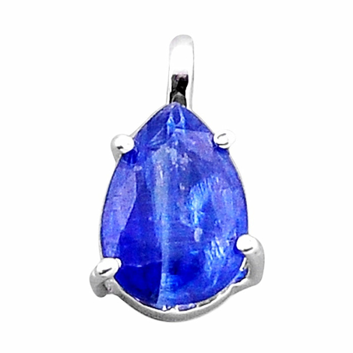 Kyanit modrý broušený přívěsek stříbro Ag 925 43526 - 1 cm