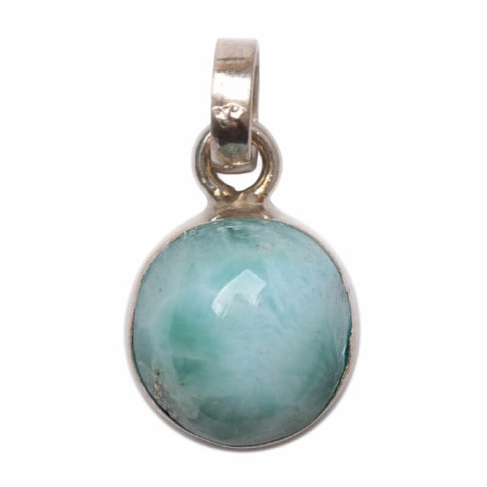 Larimar přívěsek stříbro Ag 925 č. 2 - 1 cm