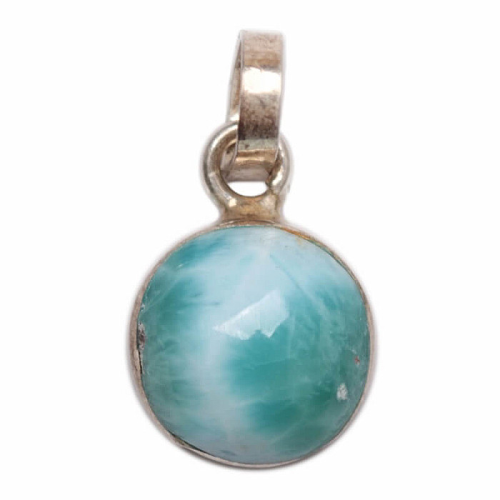 Larimar přívěsek stříbro Ag 925 č. 3 - 1 cm