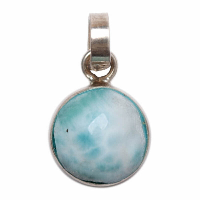Larimar přívěsek stříbro Ag 925 č. 5 - 1 cm