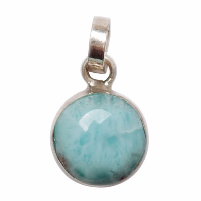 Larimar přívěsek stříbro Ag 925 č. 6 - 1 cm