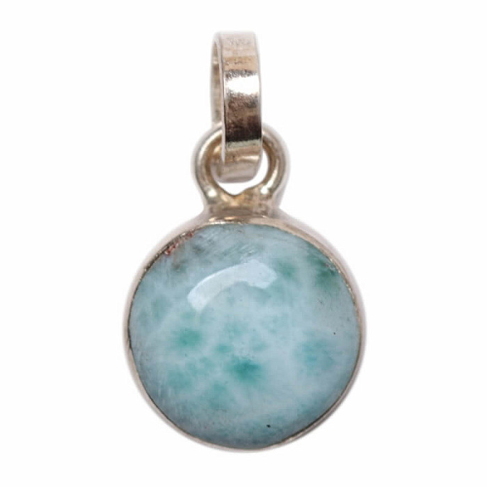 Larimar přívěsek stříbro Ag 925 č. 7 - 1 cm