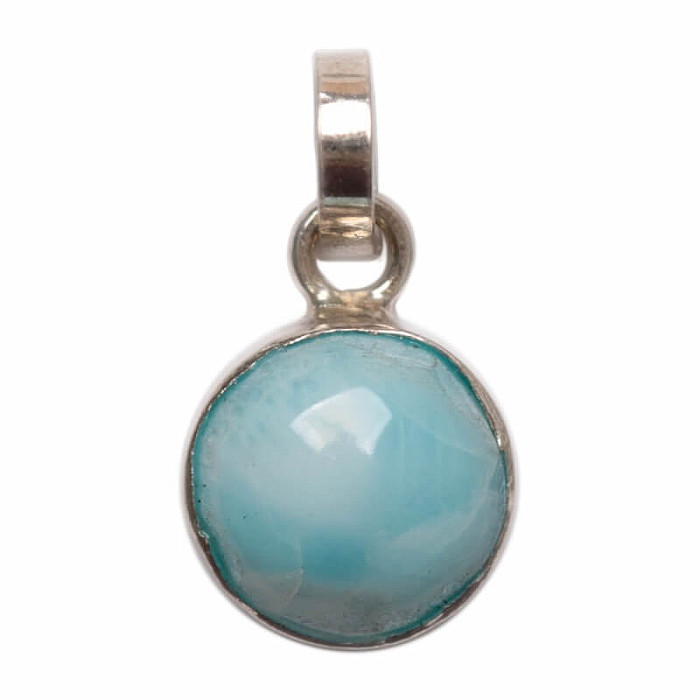 Larimar přívěsek stříbro Ag 925 č. 8 - 1 cm