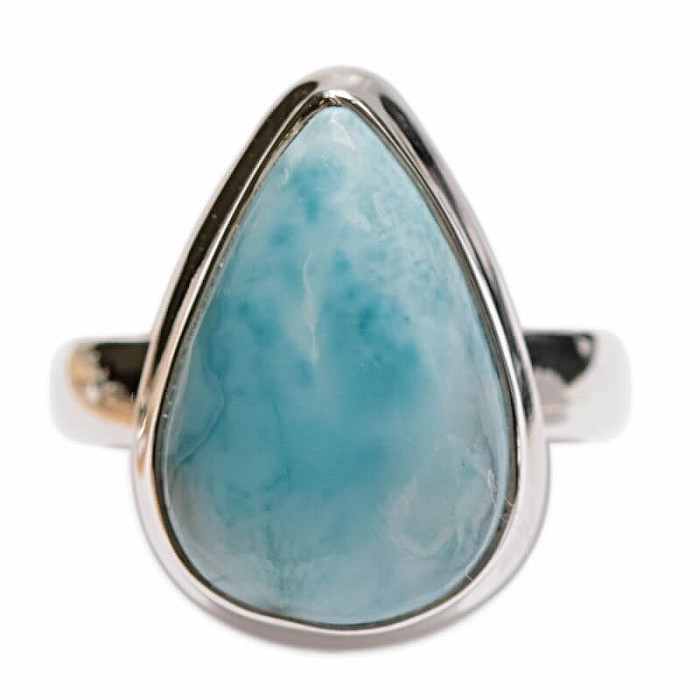 Larimar prsten stříbro Ag 925 LOT439 - 54 mm (US 7)