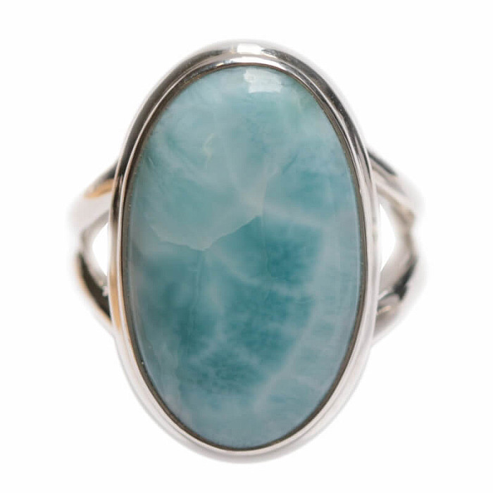 Larimar prsten stříbro Ag 925 LOT443 - 56 mm (US 7