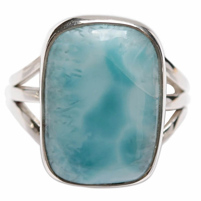 Larimar prsten stříbro Ag 925 LOT445 - 54 mm (US 7)