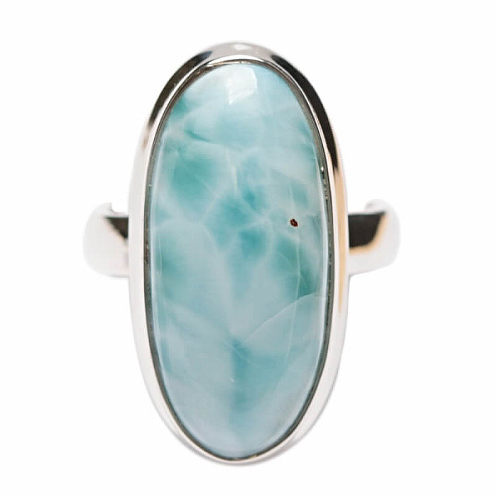 Larimar prsten stříbro Ag 925 LOT446 - 51 mm (US 5