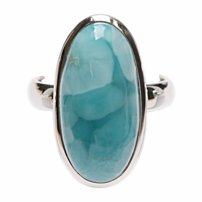 Larimar prsten stříbro Ag 925 LOT452 - 54 mm (US 7)