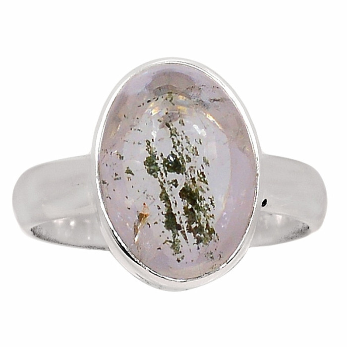 Lodolit - křišťál s inkluzemi prsten stříbro Ag 925 R1339 - 56 mm (US 7