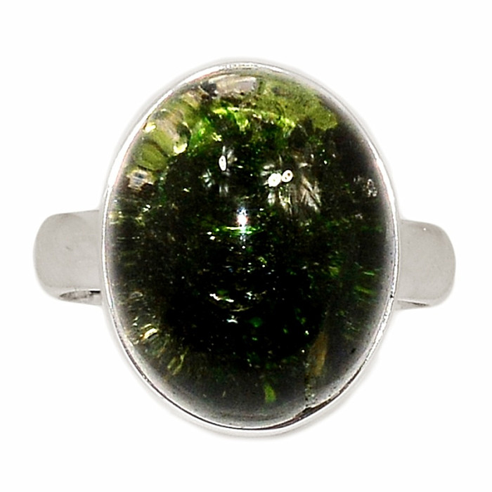 Lodolit - křišťál s inkluzemi prsten stříbro Ag 925 R1415 - 54 mm (US 7)