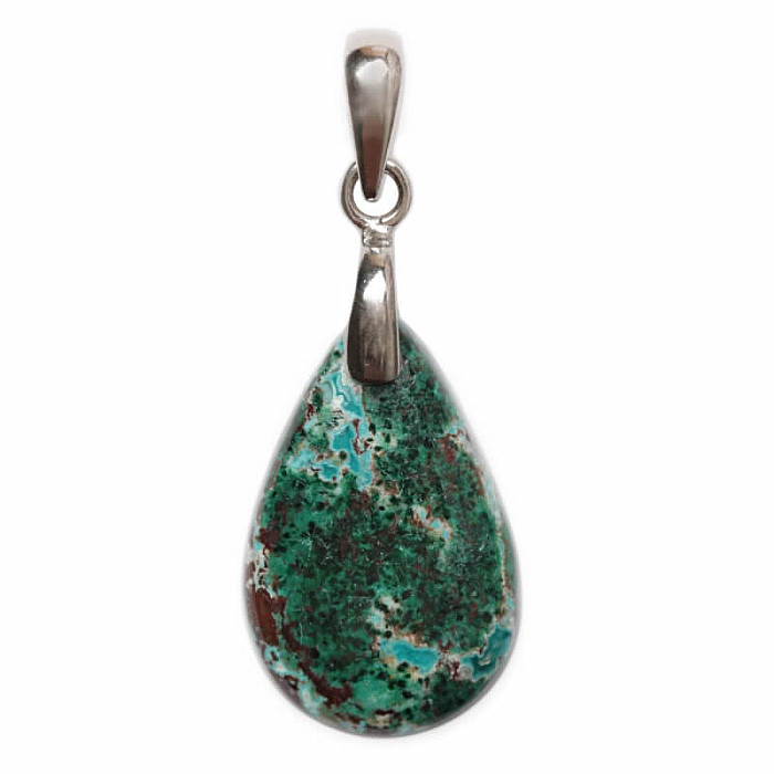 Malachit a kuprit přívěsek stříbro Ag 925 č. 3 - 2