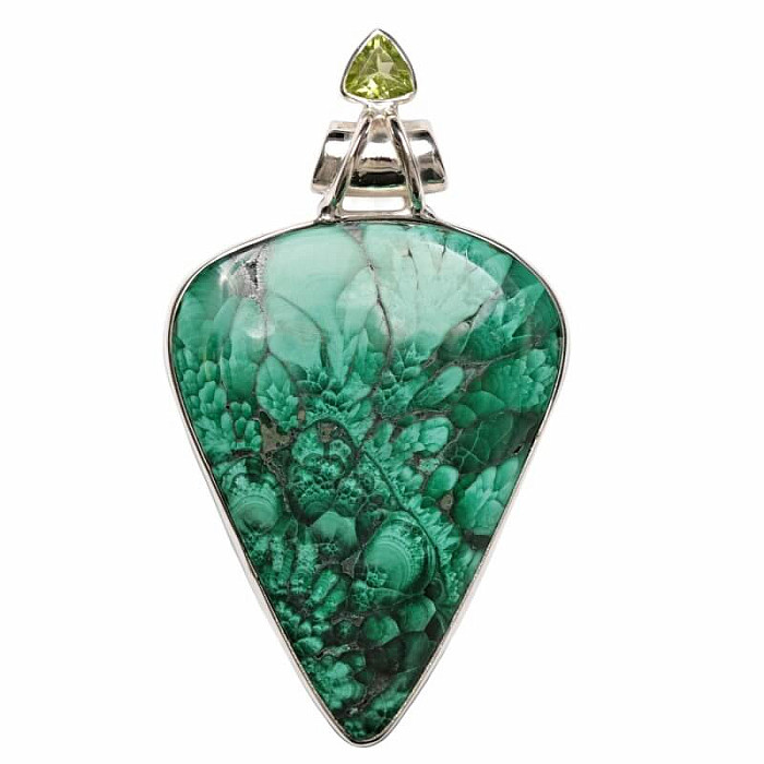Malachit přívěsek stříbro Ag 925 P34 - 5