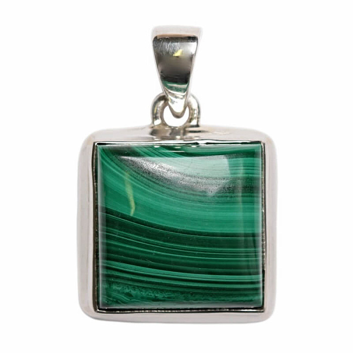 Malachit přívěsek stříbro Ag 925 P3427 - 1