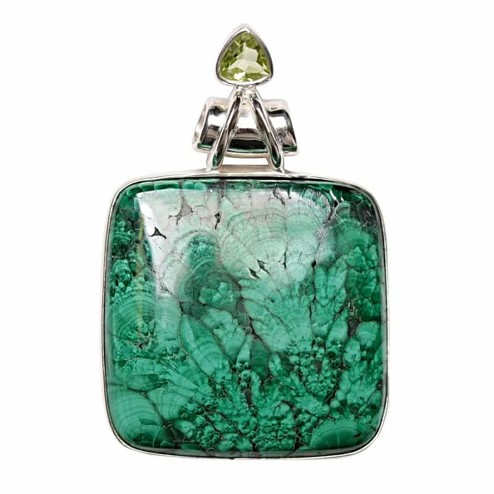 Malachit přívěsek stříbro Ag 925 P36 - 4