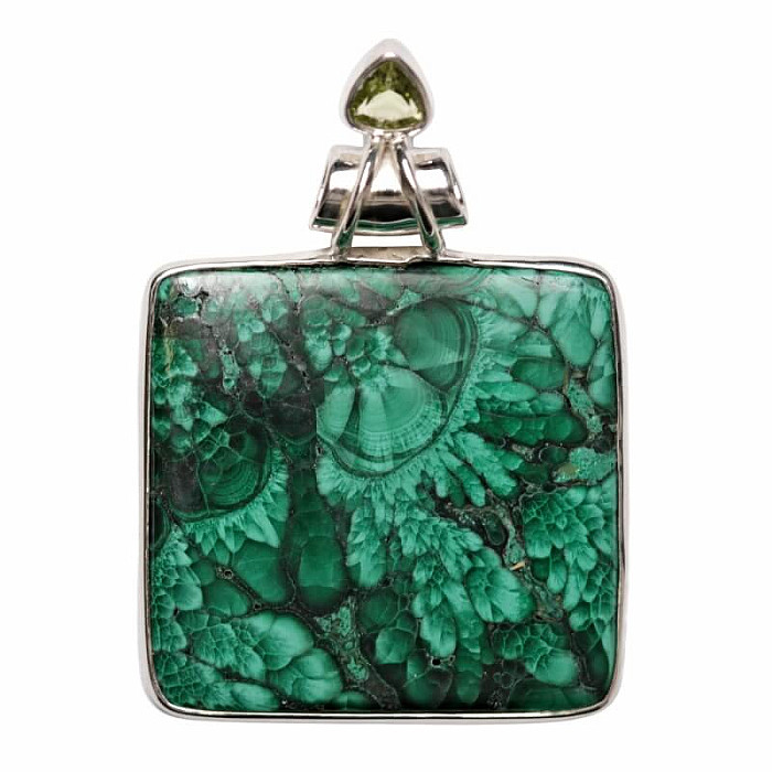 Malachit přívěsek stříbro Ag 925 P37 - 4