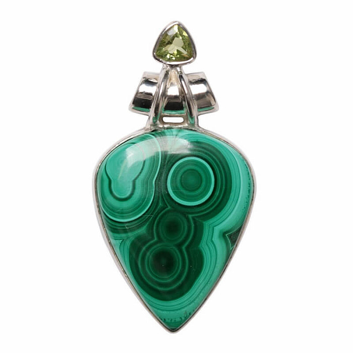 Malachit přívěsek stříbro Ag 925 P68 - 4