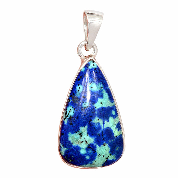 Malachit v azuritu přívěsek stříbro Ag 925 P1205 - 2