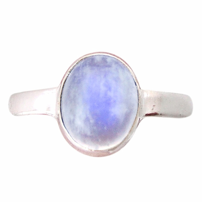 Měsíční kámen duhový prsten stříbro Ag 925 37356 - 59 mm (US 9)