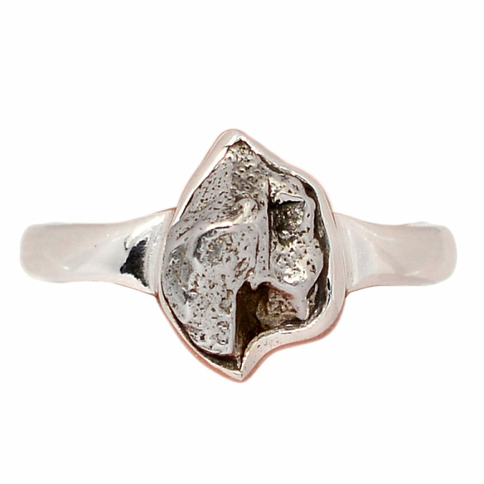 Meteorit Campo del Cielo prsten stříbro Ag 925 R2087 - 53 mm (US 6