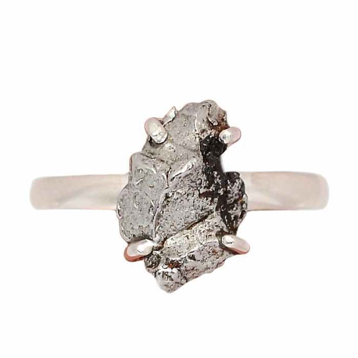 Meteorit Campo del Cielo prsten stříbro Ag 925 R2097 - 54 mm (US 7)