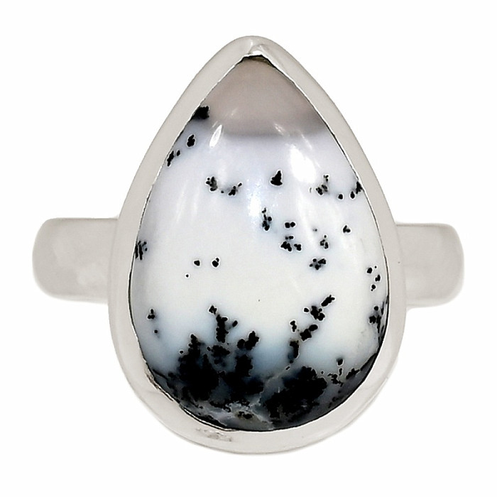 Opál dendritický prsten stříbro Ag 925 R2914 - 55 mm (US 7