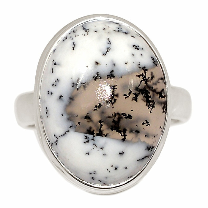 Opál dendritický prsten stříbro Ag 925 R2987 - 56 mm (US 7