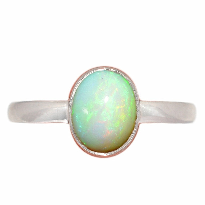 Opál etiopský prsten stříbro Ag 925 R2314 - 59 mm (US 9)