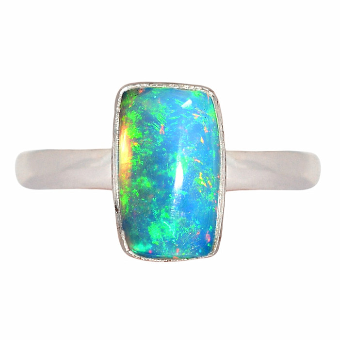 Opál etiopský prsten stříbro Ag 925 R2316 - 59 mm (US 9)