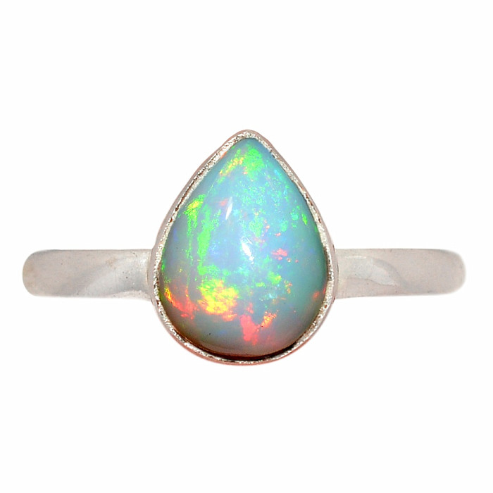 Opál etiopský prsten stříbro Ag 925 R2326 - 54 mm (US 7)