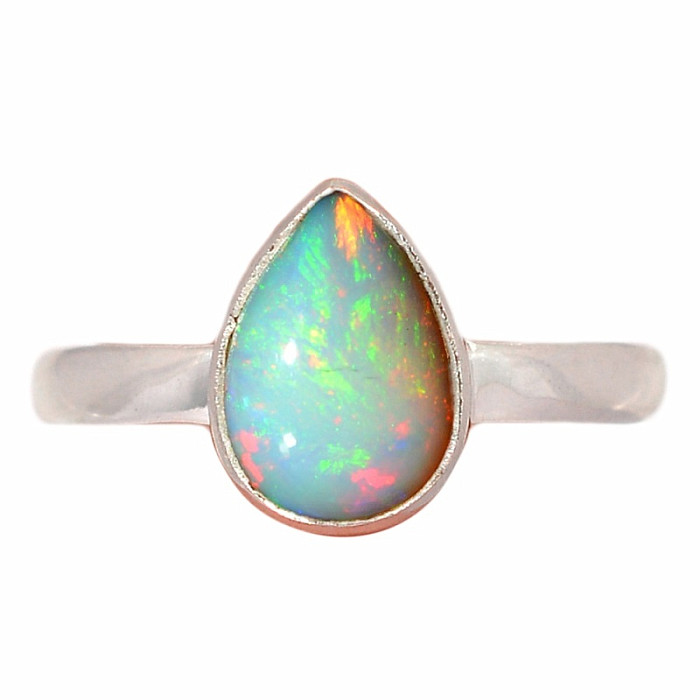 Opál etiopský prsten stříbro Ag 925 R2336 - 55 mm (US 7