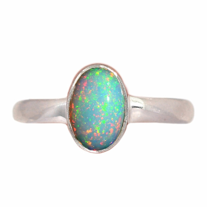 Opál etiopský prsten stříbro Ag 925 R2355 - 57 mm (US 8)