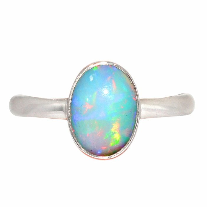 Opál etiopský prsten stříbro Ag 925 R2394 - 57 mm (US 8)