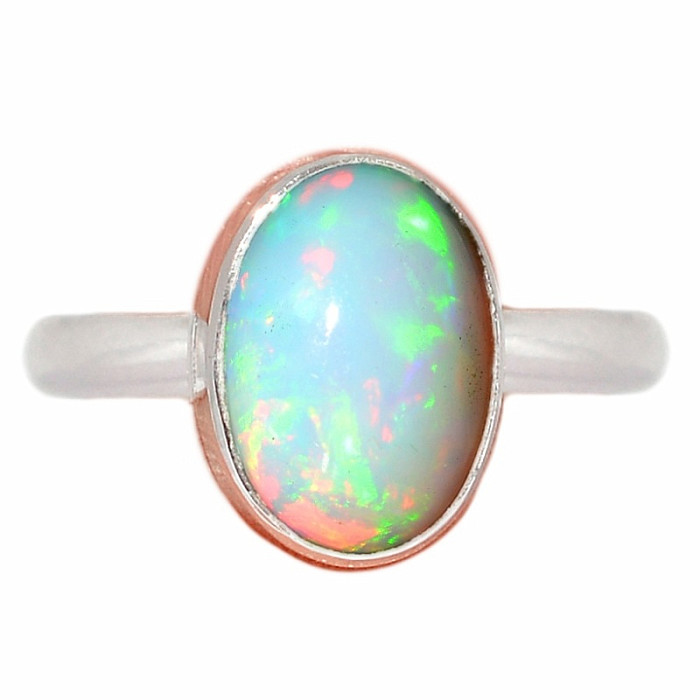 Opál etiopský prsten stříbro Ag 925 R2404 - 54 mm (US 7)