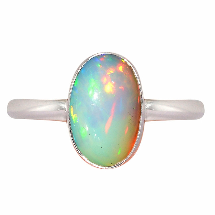 Opál etiopský prsten stříbro Ag 925 R2410 - 54 mm (US 7)