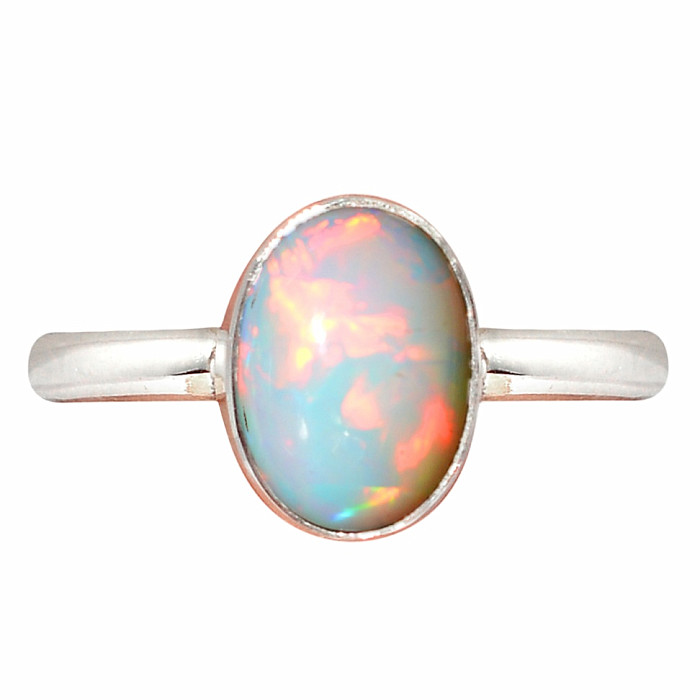 Opál etiopský prsten stříbro Ag 925 R2422 - 57 mm (US 8)