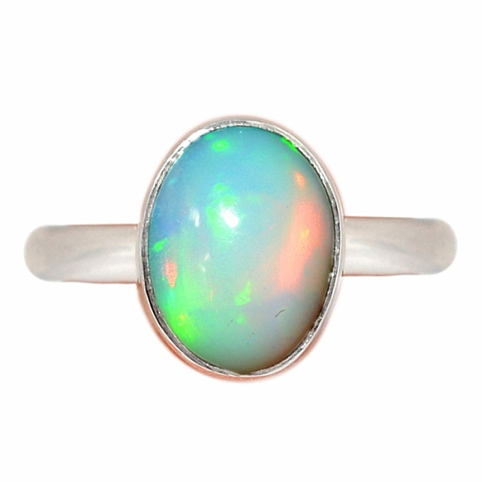 Opál etiopský prsten stříbro Ag 925 R2428 - 55 mm (US 7