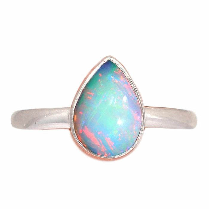 Opál etiopský prsten stříbro Ag 925 R2434 - 55 mm (US 7