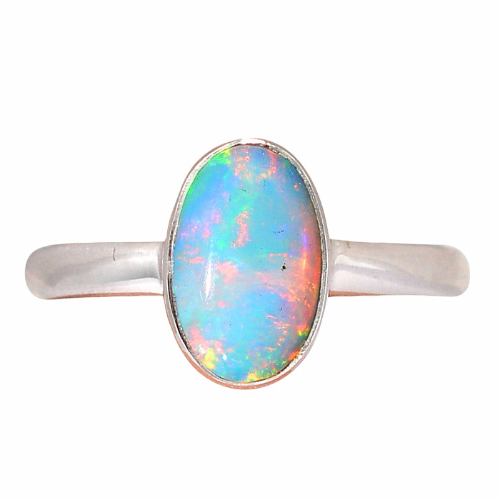 Opál etiopský prsten stříbro Ag 925 R2436 - 51 mm (US 5