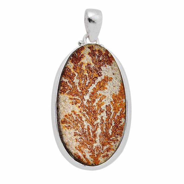 Psilomelan dendritický přívěsek stříbro Ag 925 51441 - 3