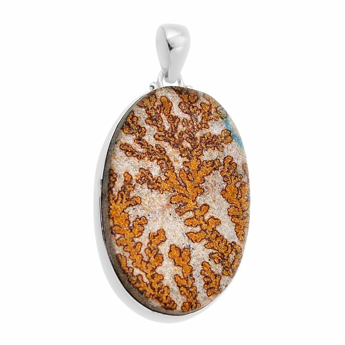 Psilomelan dendritický přívěsek stříbro Ag 925 51446 - 4