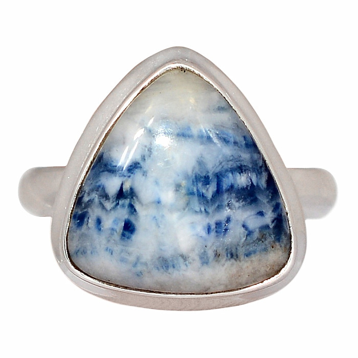 Scheelit modrý prsten stříbro Ag 925 R497 - 56 mm (US 7