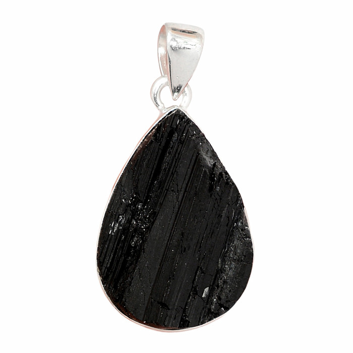 Turmalín skoryl přívěsek stříbro Ag 925 P2068 - 2