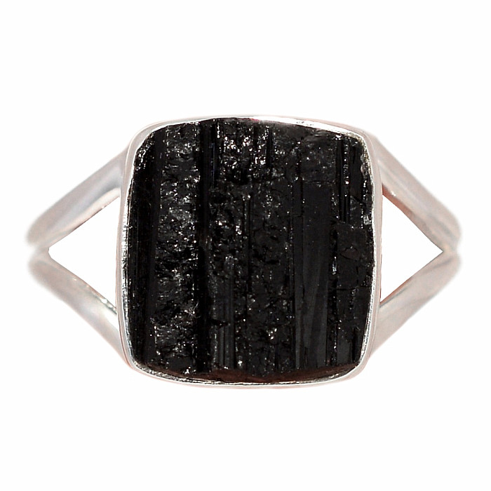 Turmalín skoryl prsten stříbro Ag 925 R1536 - 64 mm (US 10