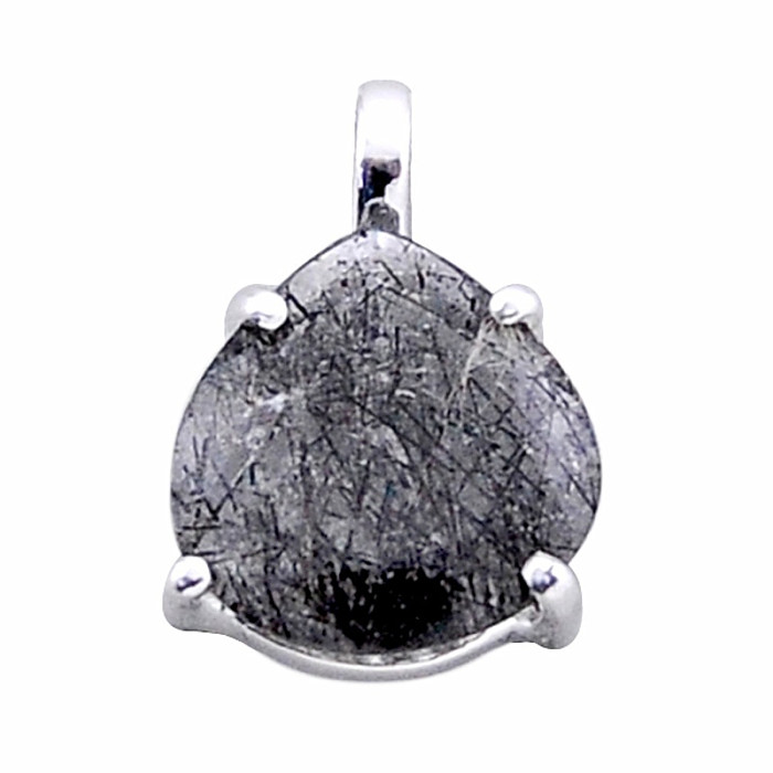 Turmalín v křišťálu přívěsek stříbro Ag 925 43559 - 1