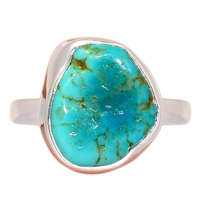 Tyrkys Kingman prsten stříbro Ag 925 R1720 - 58 mm (US 8