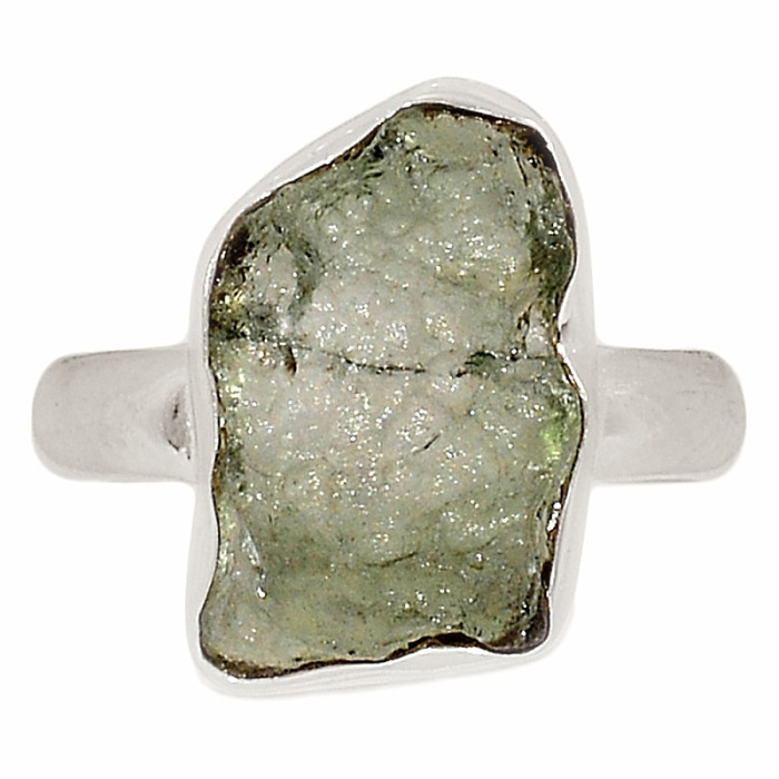 Vltavín prsten stříbro Ag 925 R389 - 51 mm (US 5